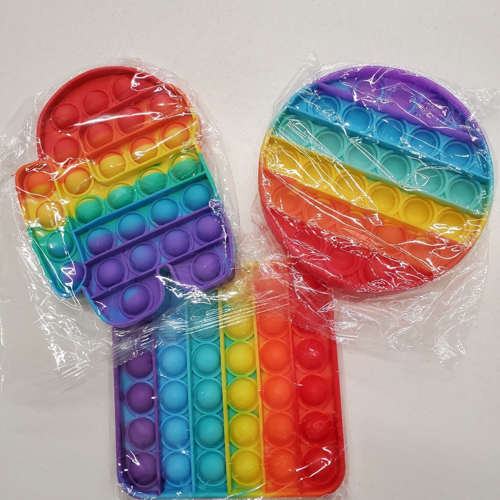 3 Pack Push Pop Bubble Sensory Fidgets